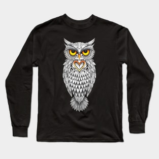 Owl Art Celtic Long Sleeve T-Shirt